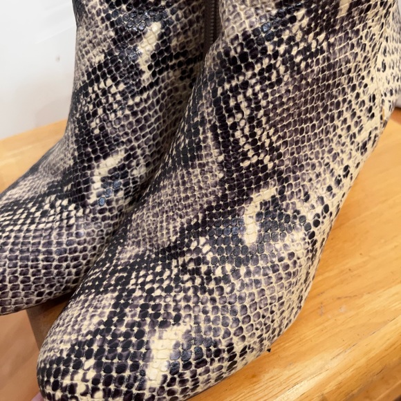 Steve Madden Faux Snake Skin Boots - Picture 3 of 4